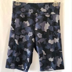 Johnny Was Calme Black High Waist Endurance Bike Short With Pockets Size Small